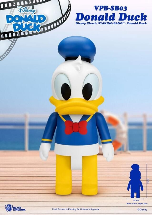 Beast Kingdom Toys Disney Syaing Bang Vinyl Bank Mickey and Friends Donald Duck 53 cm Banks
