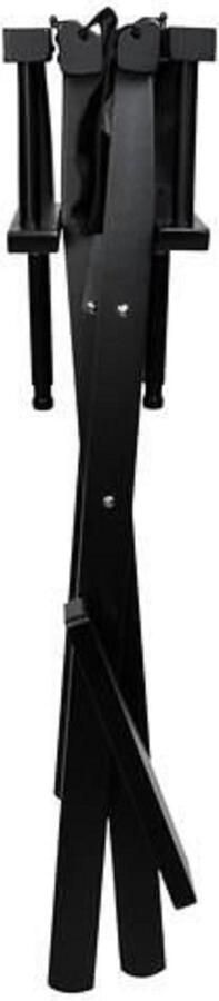 Beautylushh Wooden Makeup Chair Zwart Visagie kruk Make-Up stoel Opvouwbare kruk directie klapstoel - Foto 3