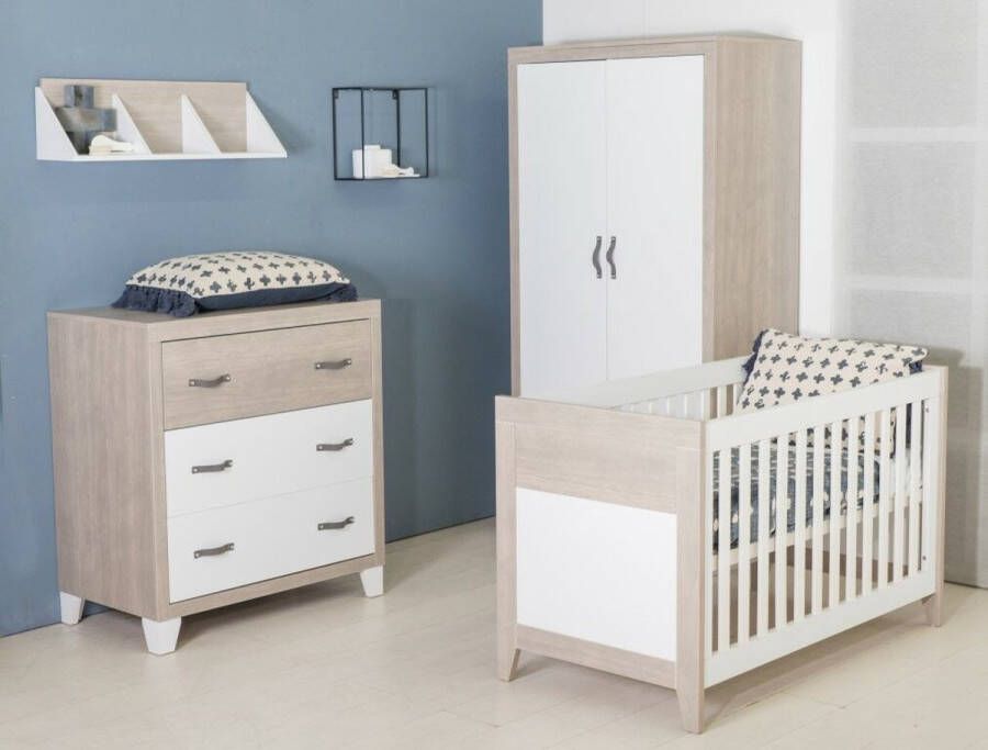 Bebies First Boston Set lederen grijze handgreepjes