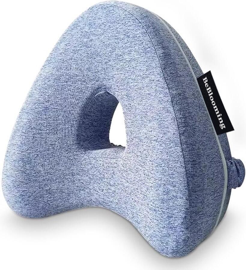 BeBlooming Kniekussen Voor In bed Ergonomisch Kussen Kniekussen Voor Zijslapers Orthopedish- Beenkussen Schootkussen Memoryfoam Blauw
