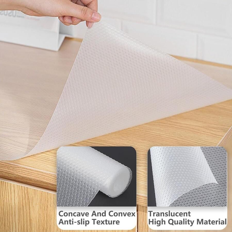 Bebusingoto Antislipmat 300x44.5 cm Keukenlade beschermer Non Slip Grip Mat voor bescherming Multifunctioneel voor Bureaus en Keukenlades