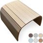 Beckenbau Flexibel dienblad Armleuning dienblad Anti slip Banktafel Armleuning organizer Zachte achterlaag tegen beschadiging Bank Bruin - Thumbnail 2