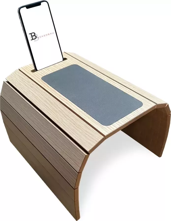 Beckenbau Flexibel dienblad Armleuning dienblad Banktafel Armleuning organizer Tefeloonhouder en Anti slip| Bank Beige