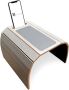 Beckenbau Flexibel dienblad Armleuning dienblad Banktafel Armleuning organizer Telefoonhouder en Anti slip| Bank Bruin - Thumbnail 2