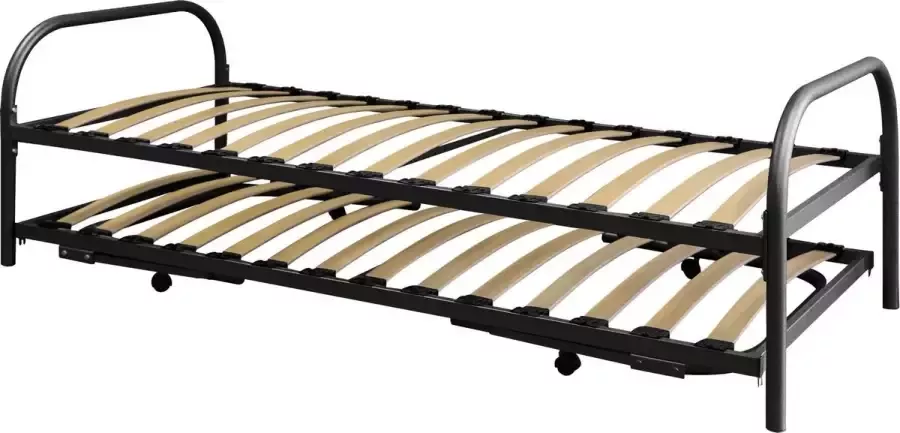 Bed Box Holland Dubbel Divan onderschuifbed 90x200