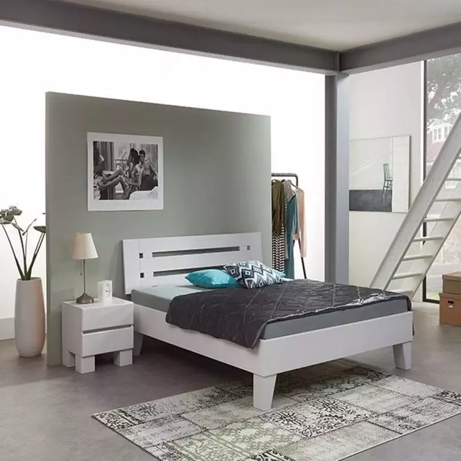 Bed Box Holland Massief beuken houten bed Roese Premium 140x210 Natuur gelakt