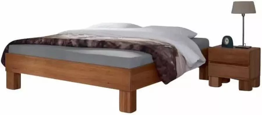 Bed Box Holland Massief eiken houten bed Sliven Premium 180x200 Natuur geolied