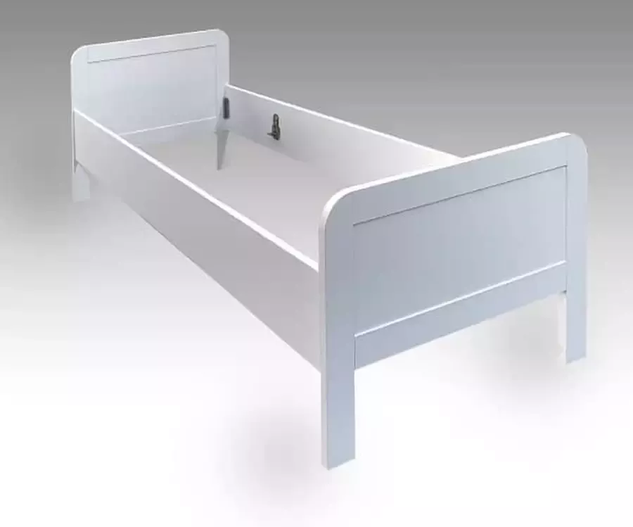 Bed Box Holland Seniorenbed Nelson wit 90x200 met vlakke lattenbodem en matras - Foto 2