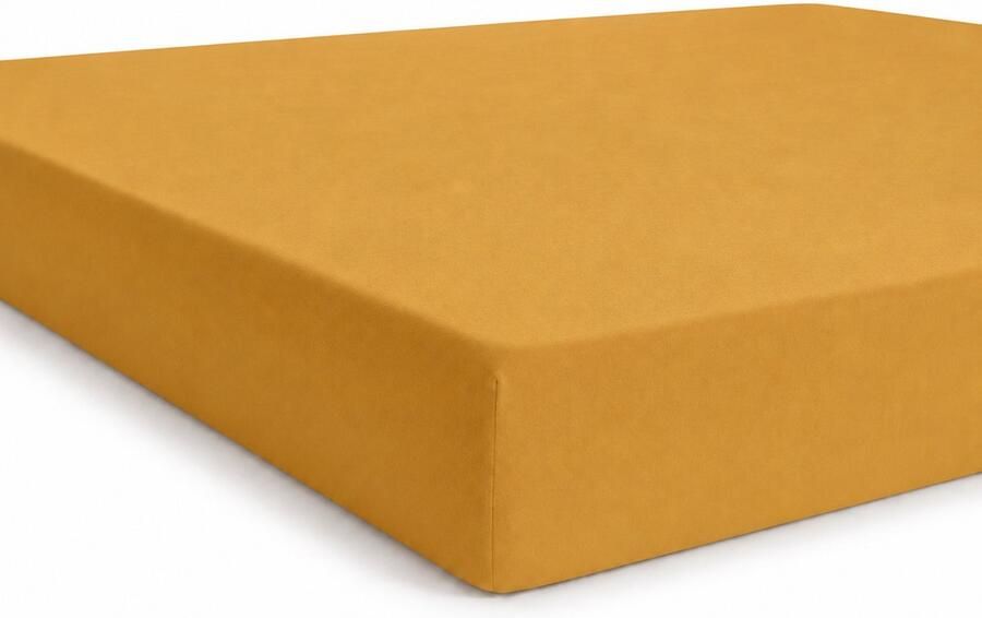 Bed Care Jersey Stretch Hoeslaken 90x200 100% Katoen 30CM Hoekhoogte Oker - Foto 2