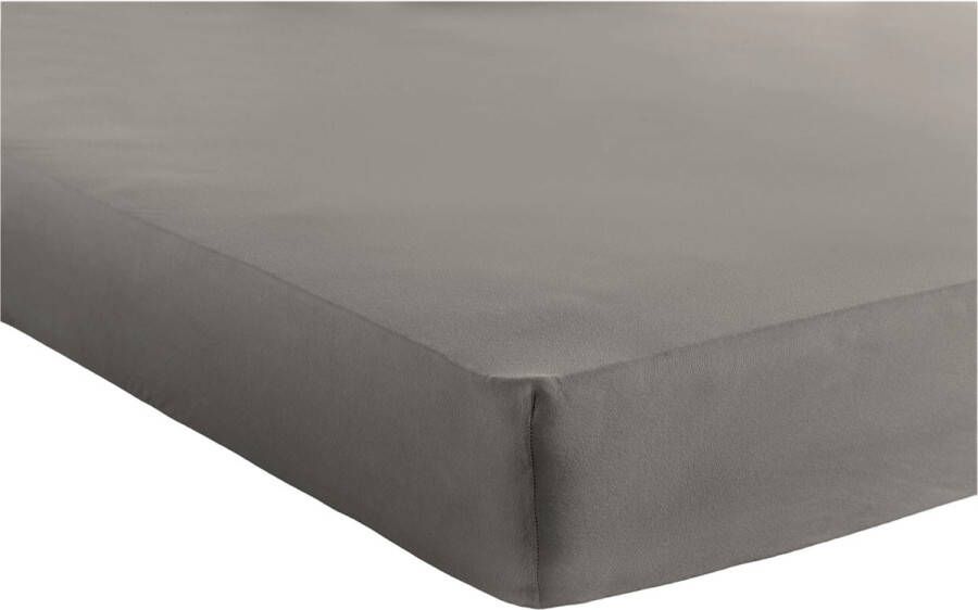 Bed Care Jersey Stretch Hoeslaken 160 180x200 100% Katoen 30CM Hoekhoogte Taupe