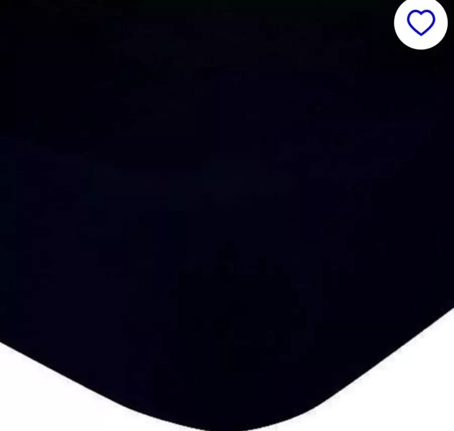 Bed Care Jersey Stretch Hoeslaken 200x200 220 100% Katoen 40CM Hoekhoogte Zwart