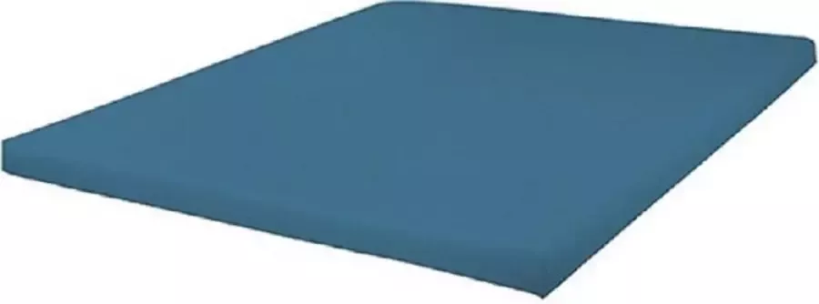 Bed Care Jersey Stretch Topper Hoeslaken 160x200 15CM Blauw