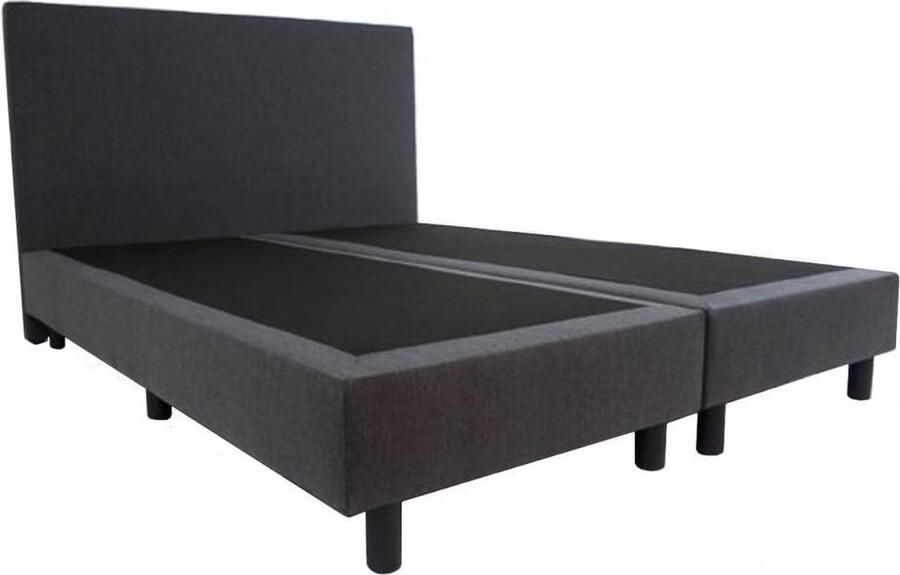Bed4less Boxspring Basic 2-persoons 160x200 cm Antraciet stof