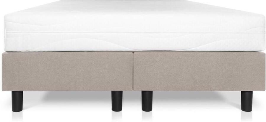 Bed4less Boxspring Student Basic Beige 130x200 cm Pocket matras 7-zones
