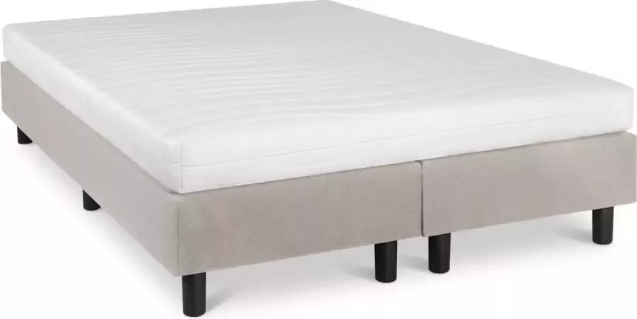 Bed4less Boxspring Student Basic Beige 130x200 cm Comfort Foam Matras