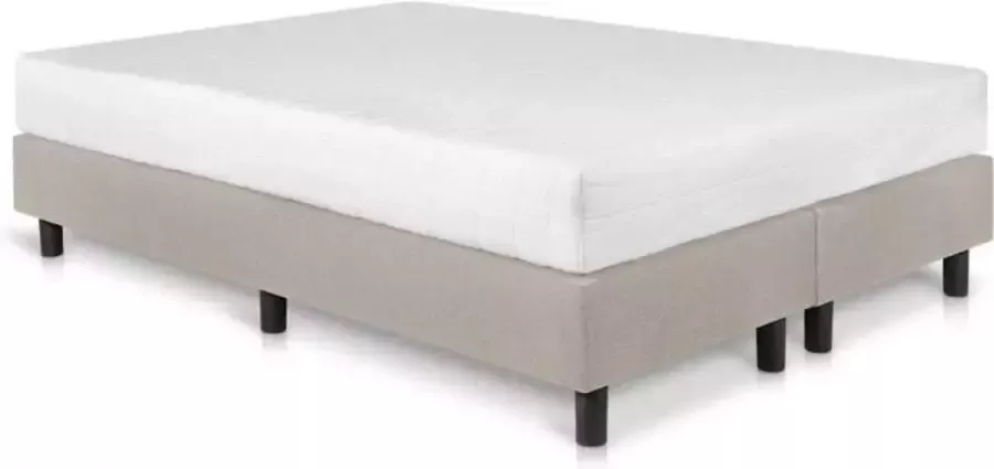 Bed4less Boxspring Student Basic Beige 130x200 cm Pocket matras 7-zones