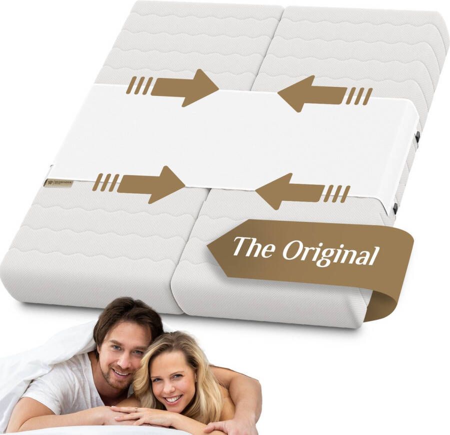 Bedbinder DeLuxe Matraswig Bedbinder met Band Voorkom schuivende Matrassen Tussenstuk Matras Bij Elkaar Houden Liefdesbrug Binder Universeel - Foto 1