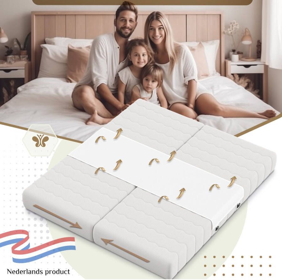 Bedbinder DeLuxe Matraswig Met Band Voorkom Schuivende Matrassen op uw Boxspring Bed Houdt Matras en Topper Stevig samen Matrasbeschermer Dé Liefdesbrug van