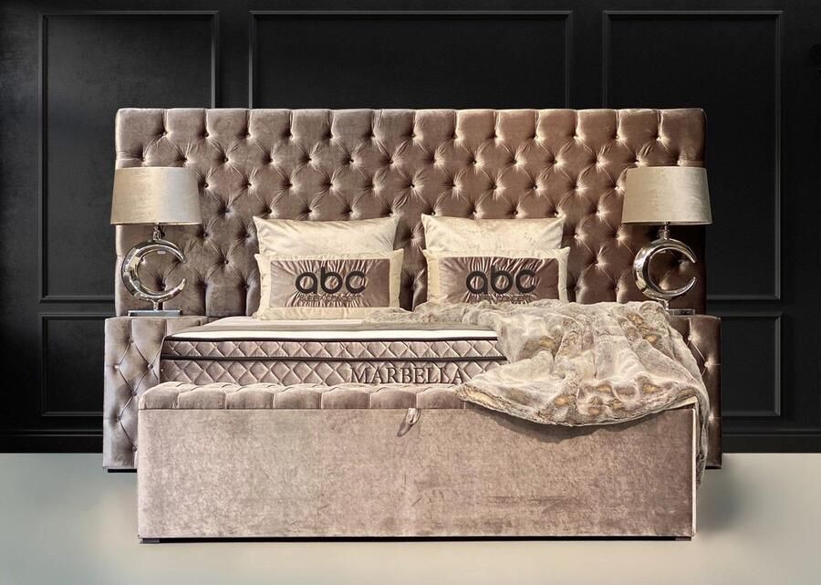 Bedden Amsterdam Boxspring met opbergruimte ▶ Opberg Boxspring Marbella ◀ compleet boxspring 180x200
