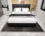 Bedden Amsterdam Boxspring Kristal met bruin-antraciet stof 160X200 - Thumbnail 1