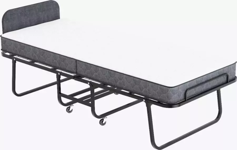 Bedden Amsterdam Vouwbed met Koudschuim HR 45 14 cm -Logeerbed met matras stalen raster bodem 80x200 - Foto 2