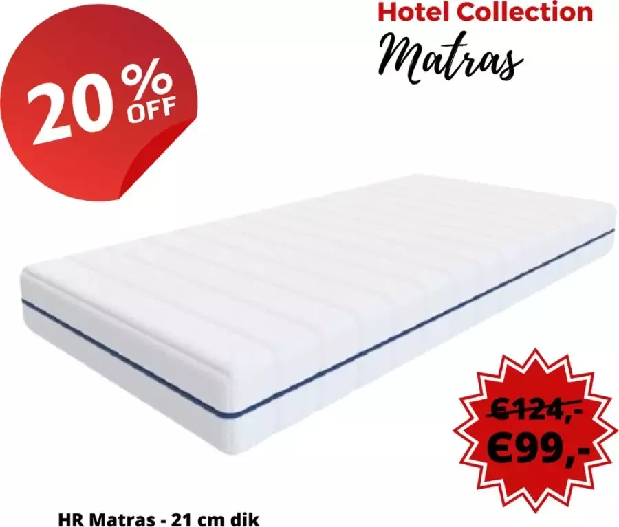 Ella-Sleep Hotel Collection 90x200 HR Matras 20 cm dik Comfort