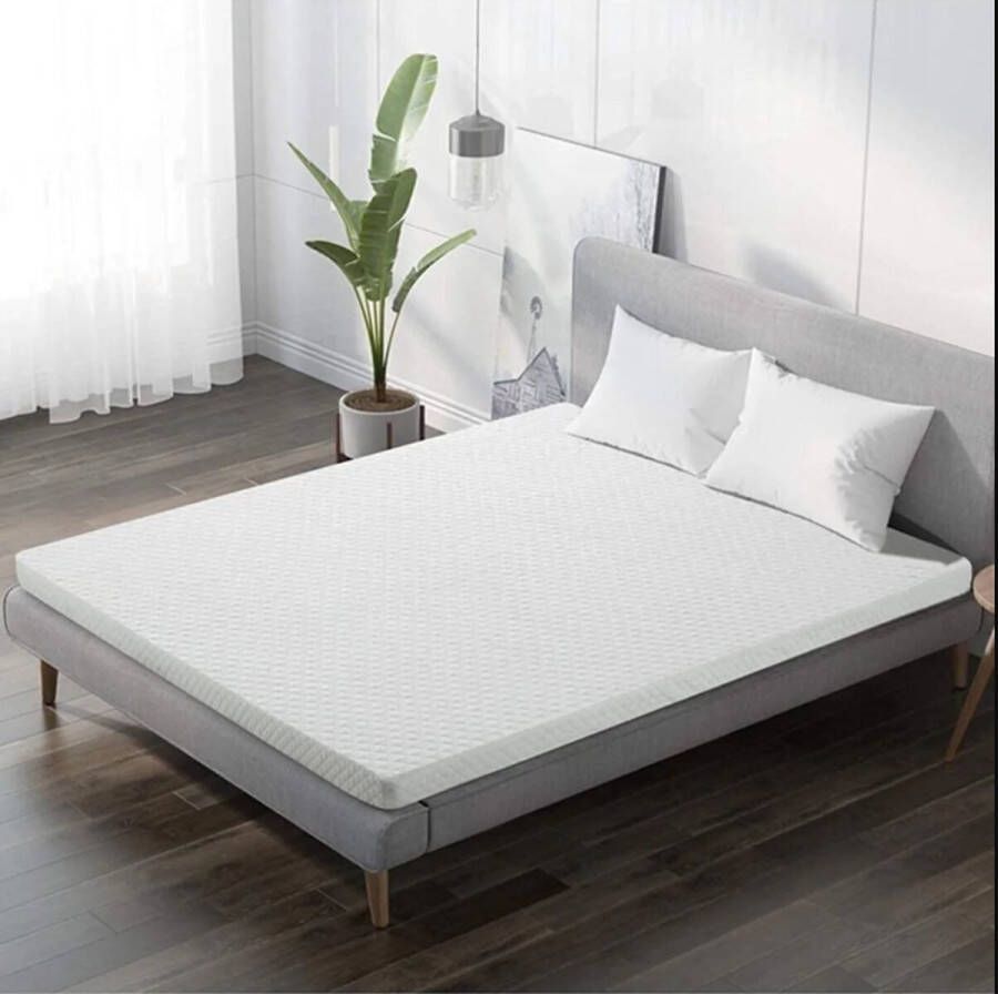 Beddenhut Premium Traagschuim Visco Topdekmatras Memory Foam 90x200x7 7 cm Wasbaar Afritsbaar