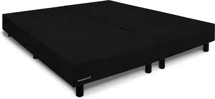 Beddenleeuw B.V. Beddenleeuw Boxspring Bed Zonder Matras 120x200 Zwart Stof