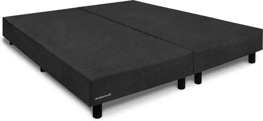 Beddenleeuw B.V. Beddenleeuw Boxspring Bed Zonder Matras 180x210 Antraciet Stof
