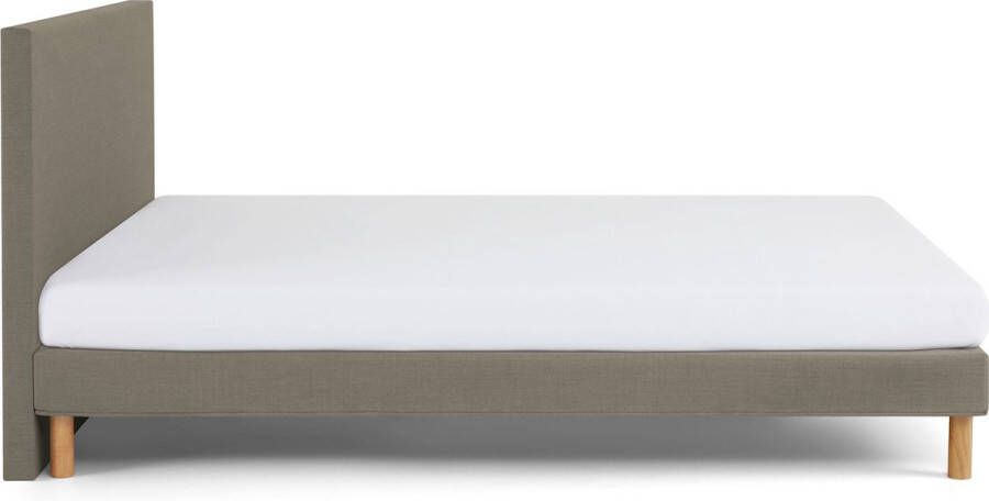 Beddenreus Basic Bed Ease inclusief hoofdbord en matras 140 x 200 cm olijfgroen