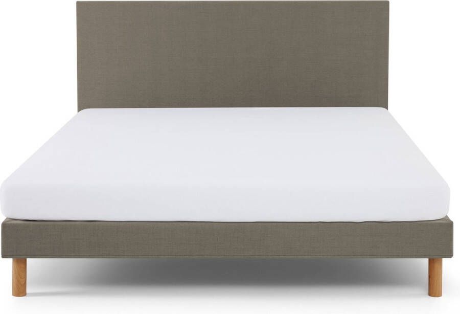 Beddenreus Basic Bed Ease inclusief hoofdbord en matras 90 x 200 cm olijfgroen