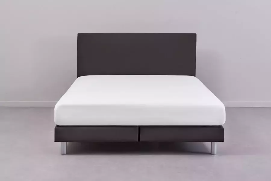 Beter Bed Basic Beddenreus Box Colorado vlak met polyether matras Tweepersoons 140 x 200 cm Donkergrijs