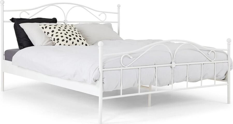 Beter Bed Beddenreus Quincy Metalen Bedframe 140x200 cm Wit