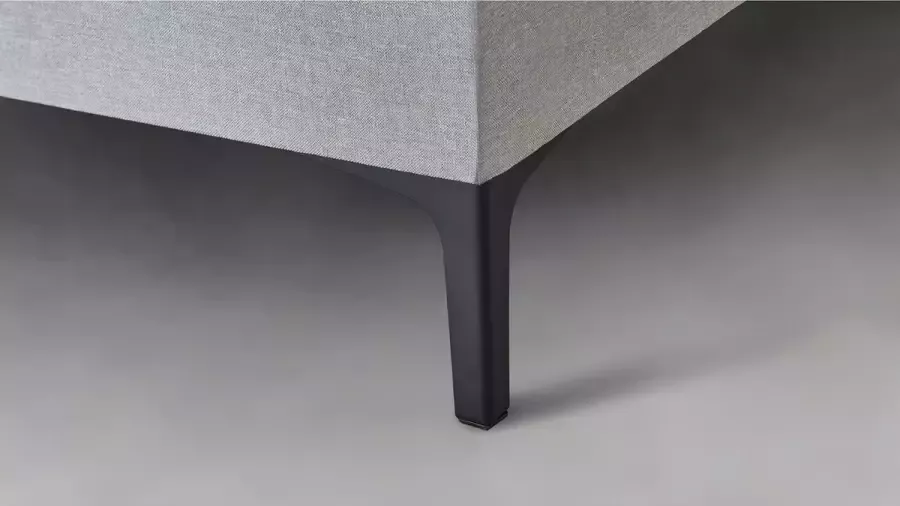 Maxi Cisano Boxspring 140x200 cm Gestoffeerde Boxspring met Matras en Hoofdkussens Bed met Pocketvering Matras en Hoofdkussens Grijs Tweepersoonsbed