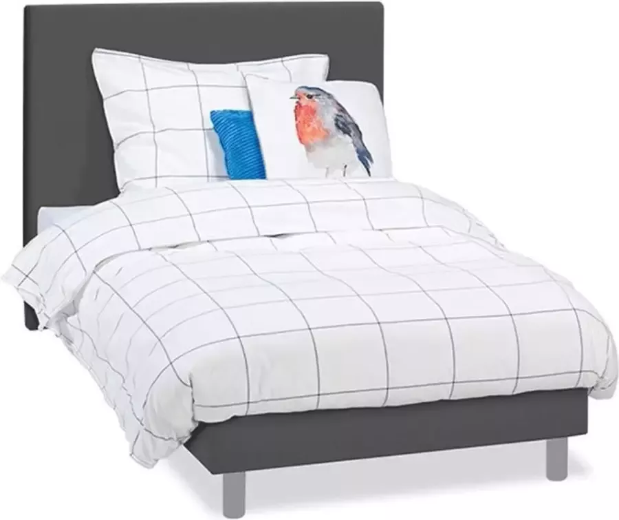 Beddenreus Basic Beddenreus Colorado Complete Boxspring met Polyether Matras 90x200 cm Antraciet