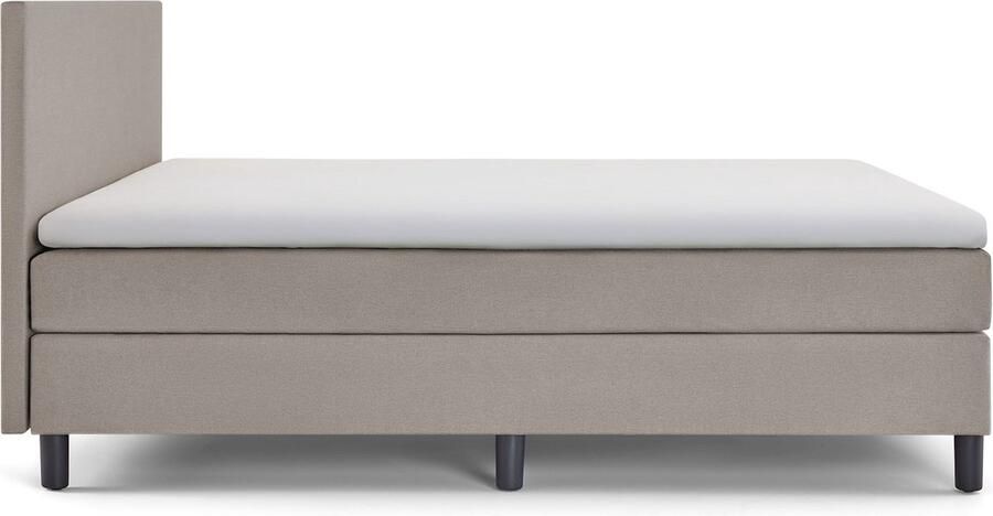 Beddenreus Comfort Box Lowen Plus vlak met gestoffeerd matras 140 x 200 cm silver