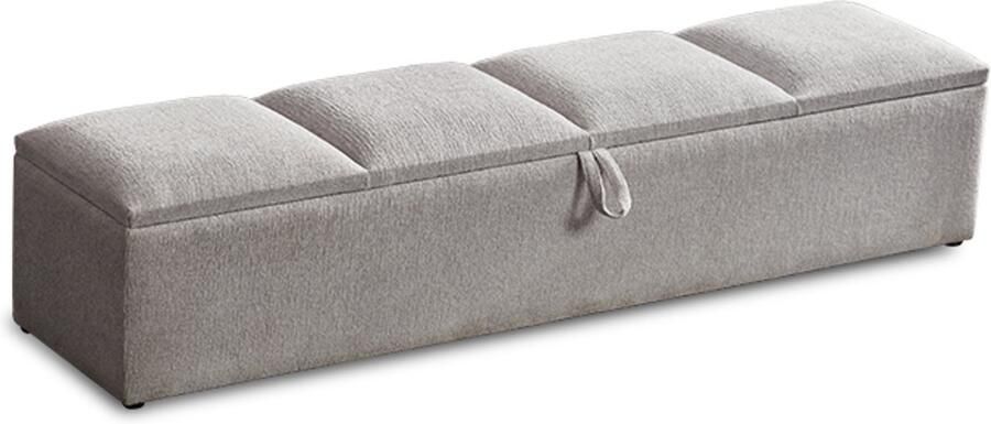 Beddenscout24 Libertà Voetenbank 180cm Grijs 160 cm