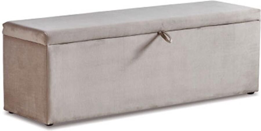 Beddenscout24 Parma Beige Voetenbank Beige 140 cm Exclusief matras en topper