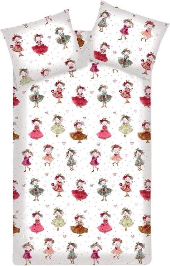 Beddinghouse Cute Princesses Dekbedovertrek Pink Ledikant (100x140 cm + 1 sloop)