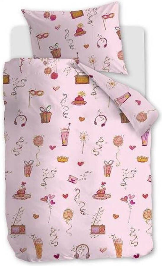 Beddinghouse Kids Pink Party Dekbedovertrek Ledikant 100x135 cm Roze