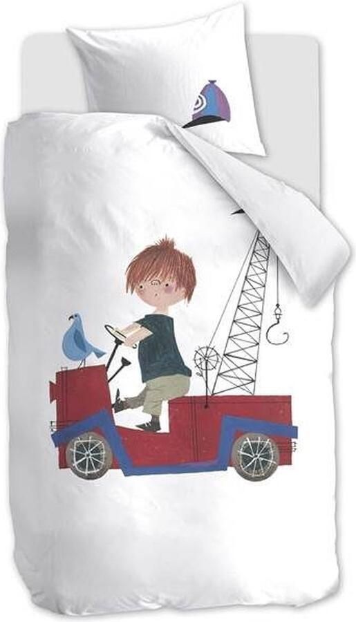 Beddinghouse x Fiep Amsterdam Rondjes Rijden Dekbedovertrek Ledikant 100x135 cm Multi