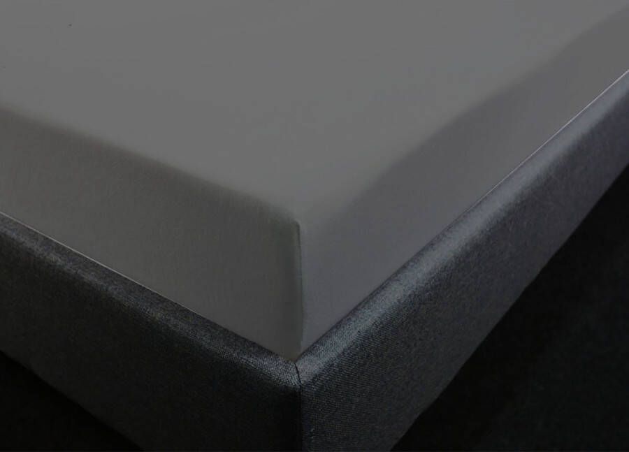 Bedlin Hoeslaken 100% Katoen-Jersey 200 x 220 cm Extra breed Boxspring Donker Grijs - Foto 2