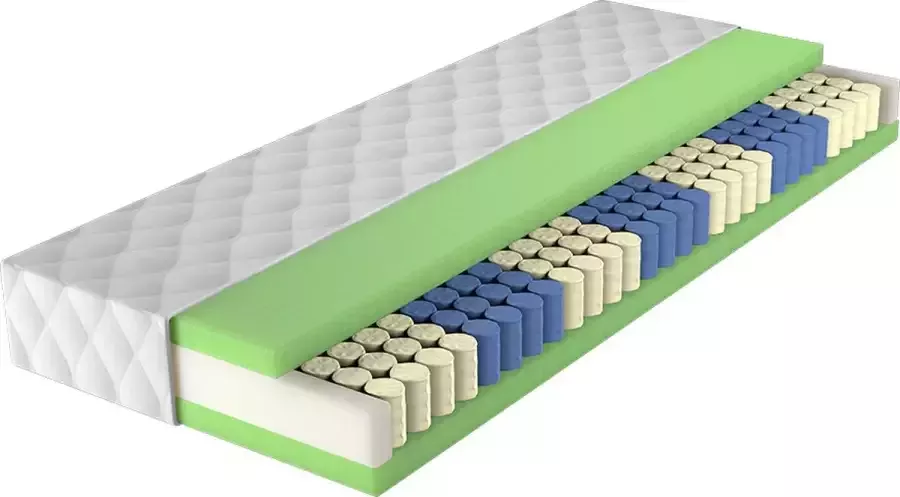 BedNL Matras Pocketveren + 4 cm HR Koudschuim – 210x200x23 cm