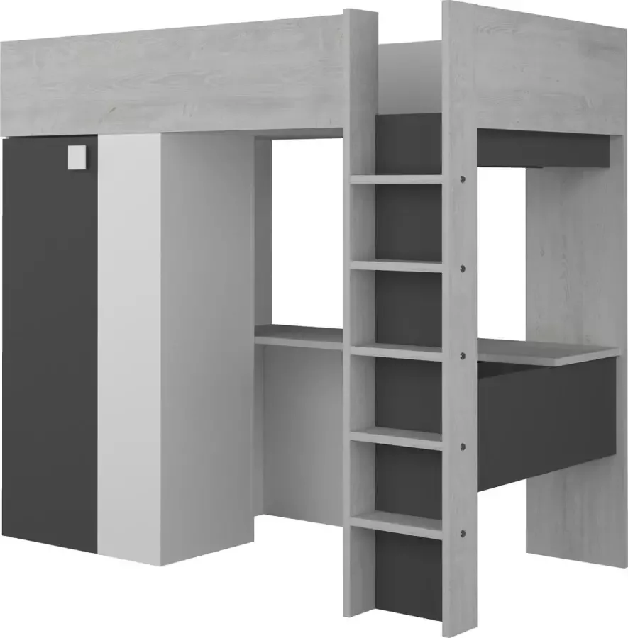 Beds and more Hoogslaper Studio Antraciet