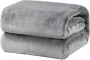 Bedsure Deken Fleece Warm Zacht in Bed Sofa Grijs 150x200cm - Thumbnail 1