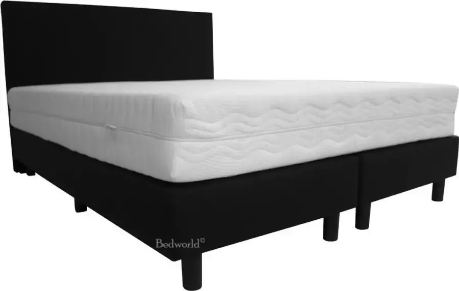 Bedworld Collection Bedworld Boxspring 120 x 200 cm Twijfelaar (120 cm breed) Zwart
