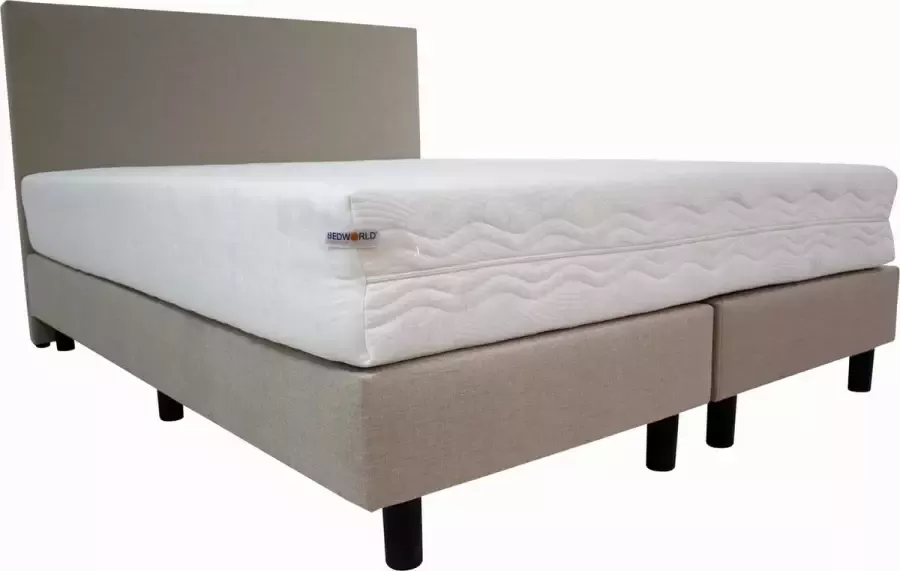 Bedworld Collection 120x200 Hotel boxspring creme|beige inclusief matras