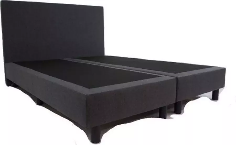 Bedworld Collection 140x200 Bedworld Hotel boxspring antraciet harde box steviger ligcomfort