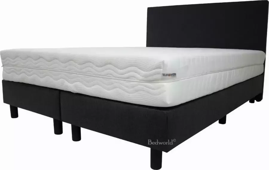 Bedworld Collection 140x200 Bedworld Hotel boxspring XXL antraciet
