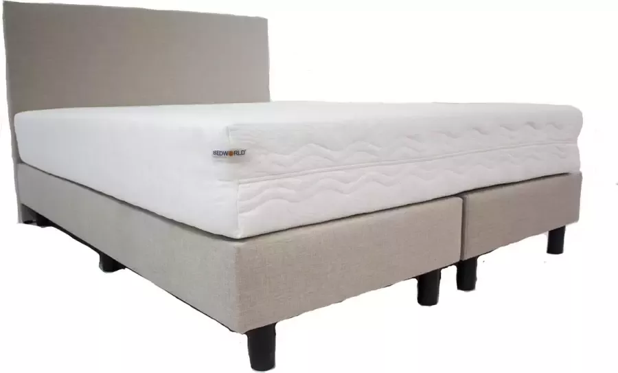 Bedworld Collection 180x200 Hotel boxspring creme|beige inclusief matras